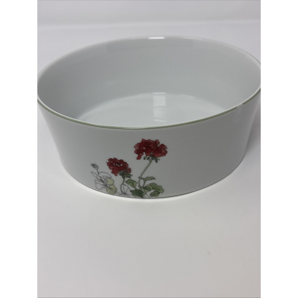Block Spal Watercolors Geranium Serving Bowl By Mary Lou Goertzen Portugal